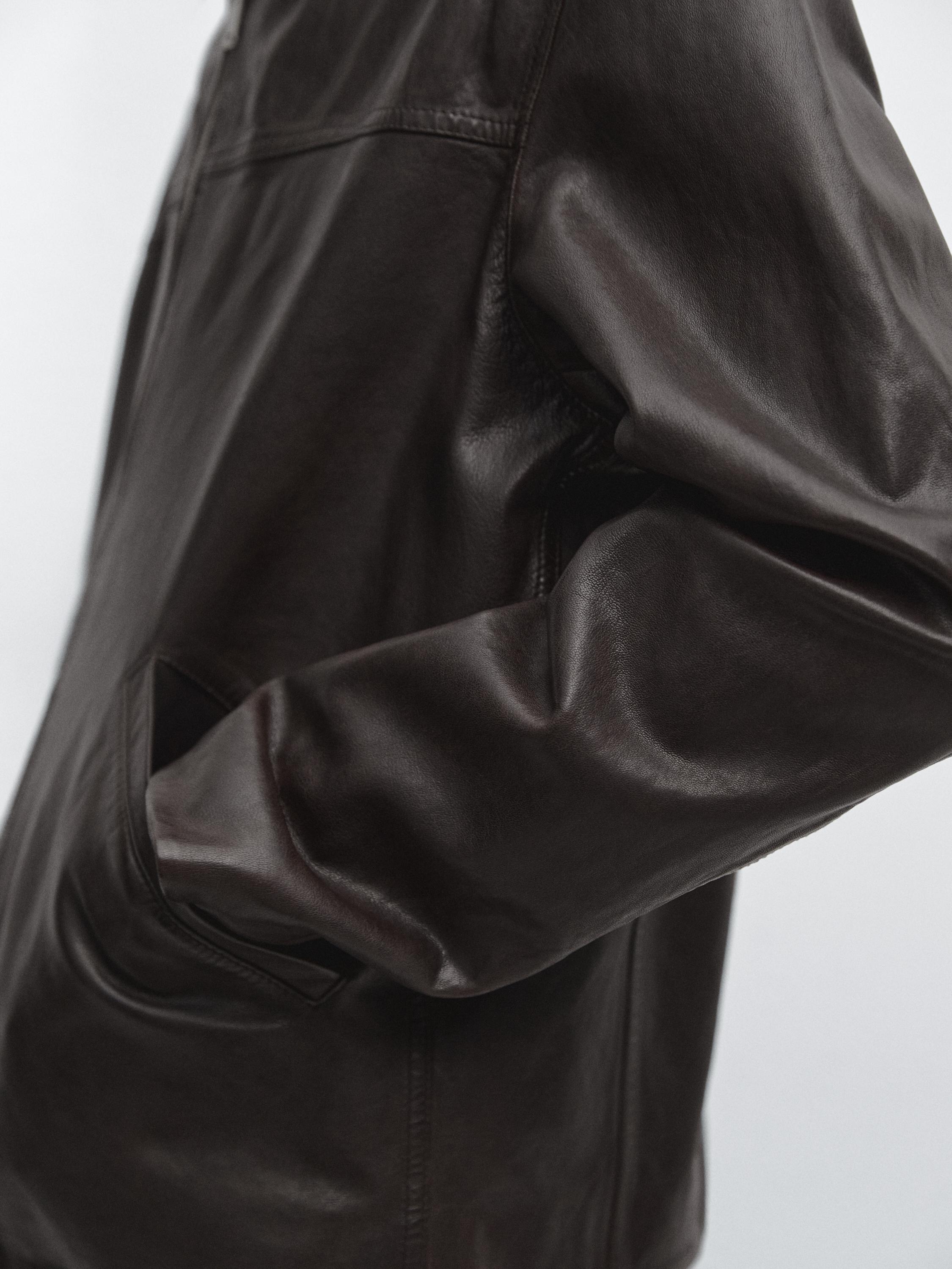 Nappa leather jacket